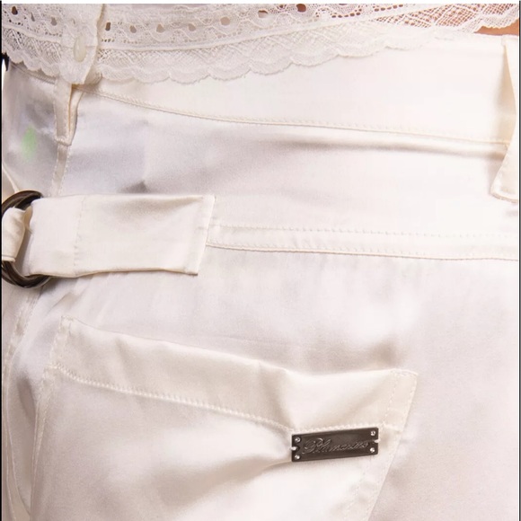 FINAL PRICE BLUMARINE Silk pant SWAROVSKI Elements - Picture 5 of 10